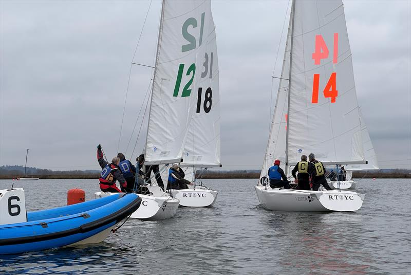 Random Pairs Team Racing for Masters at Royal Thames photo copyright Richard Sawyer / RTYC taken at Royal Thames Yacht Club and featuring the Team Racing class