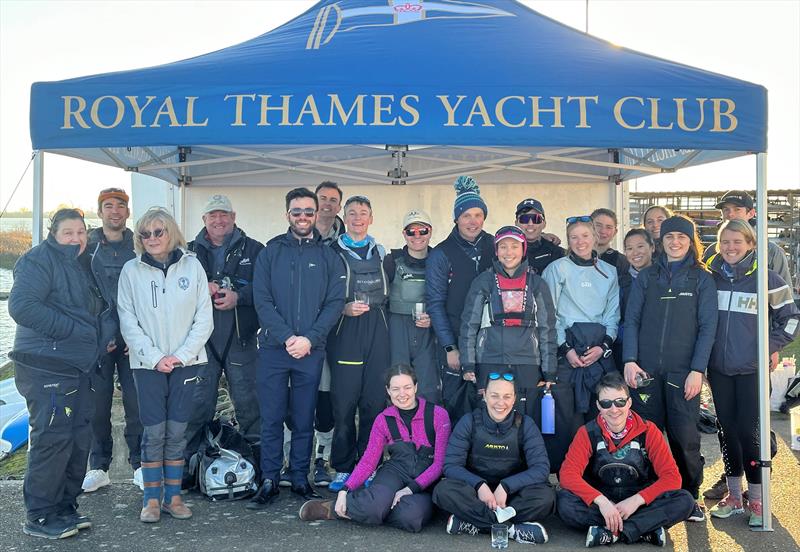 Mixed+ Random Pairs Team Racing at Royal Thames YC photo copyright Jack Fenwick taken at Royal Thames Yacht Club and featuring the Team Racing class