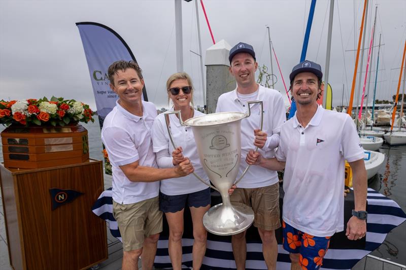 Andrew Person (second from the right, with Bissell far left) - photo © Newport Harbor Yacht Club