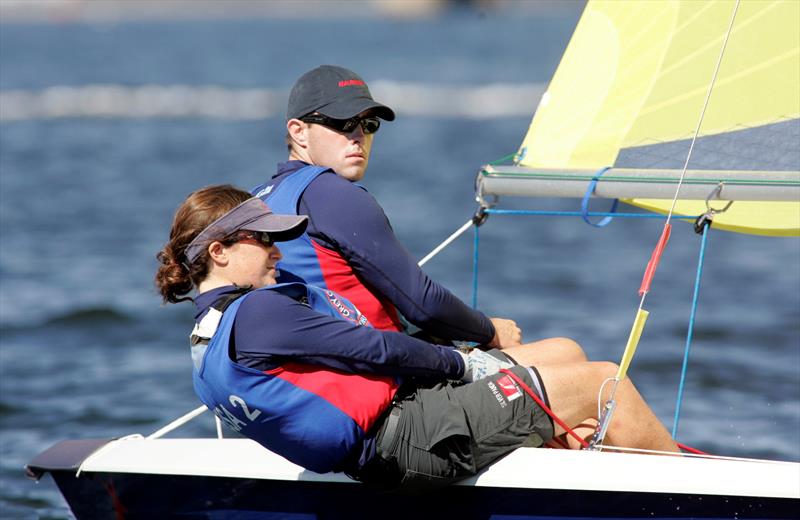 New York Yacht Club team, Clay Bischoff and Pete Levesque (sailing in the 2005 Team Racing World Championship at Harbour Court) - photo © Dan Nerney
