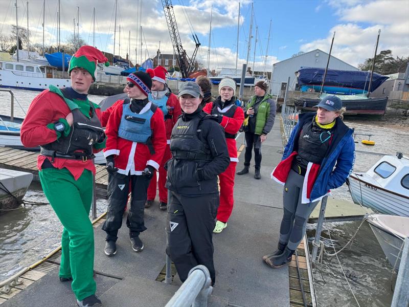 Christmas Eve Team Racing at Waldringfield photo copyright Neil Collingridge taken at Waldringfield Sailing Club and featuring the Team Racing class