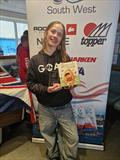 Amelie Ballantyne finishes 3rd in the Topper Southwest Traveller Series at Paignton © Freya Ballantyne