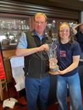 Alex Eadie finishes as 1st female in the Topper Irish Nationals at Lough Erne © Stephen Carson