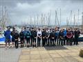 Sailors during the ITCA (GBR) Invitational Topper Coaching at Poole © Hayley Turner