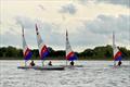 Izzy Knott leads Leo Bolton on a dead run - South East Topper series at Island Barn for the Tom Howard Trophy © Chloe Tollit