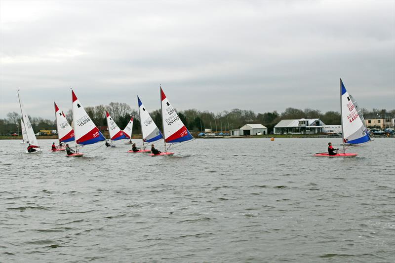 Day 2 of the Crewsaver Tipsy Icicle at Leigh & Lowton photo copyright Paul Allen taken at Leigh & Lowton Sailing Club and featuring the Topper class