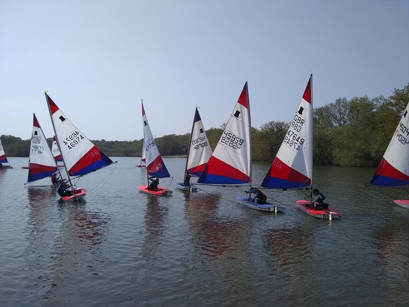 Topper Travellers at Crawley Mariners photo copyright Jeff Smith taken at Crawley Mariners Yacht Club and featuring the Topper class