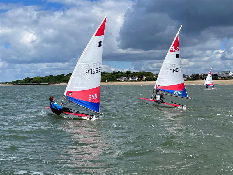 Rooster Southern Topper Traveller Series at Stokes Bay photo copyright Bruce Keen taken at Stokes Bay Sailing Club and featuring the Topper class