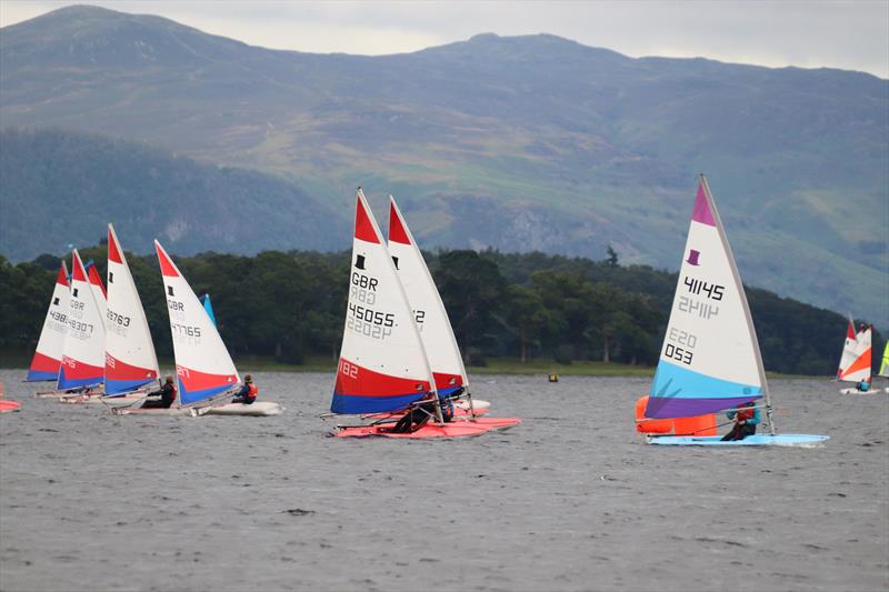 NSSA National Youth Regatta at Bassenthwaite photo copyright Terry Crawley taken at Bassenthwaite Sailing Club and featuring the Topper class