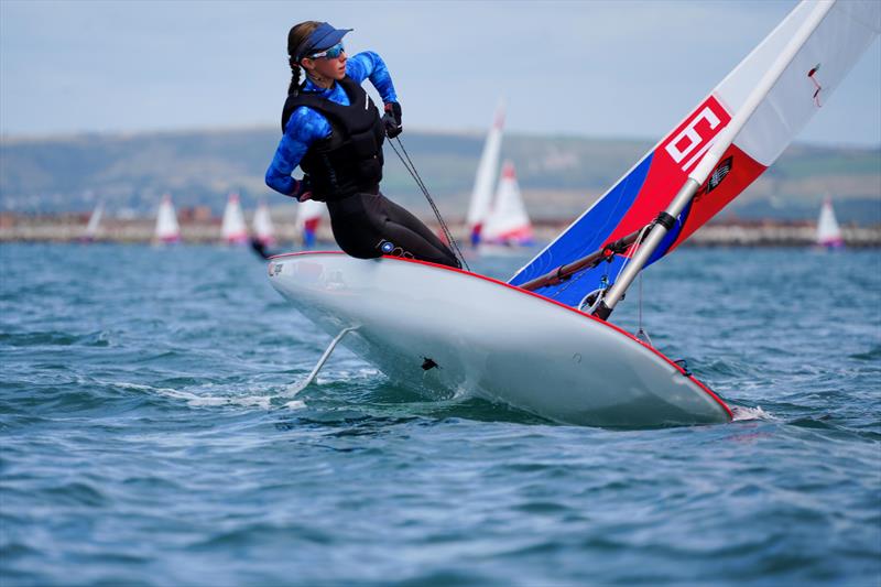 5.3 2024 National Champion Jess Powell during the 2024 Noble Marine ITCA Topper Nationals photo copyright Lotte Johnson / www.lottejohnson.com taken at Weymouth & Portland Sailing Academy and featuring the Topper class