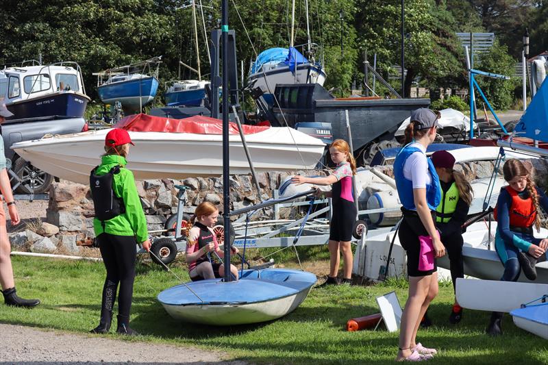 Solway Yacht Club Cadet Week - The Red Caps, complete beginners training starts ashore - photo © Nicola McColm