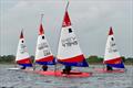 Event winner Sam Dence leads two 4.2s and Jack Taylor in a 5.3 - South East Topper series at Island Barn for the Tom Howard Trophy © Chloe Tollit