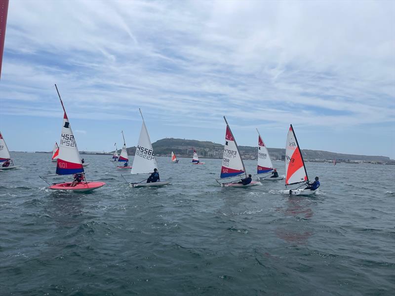 Topper 4.2 and RS Tera (Sport) - South and Southwest WPNSA Regional Junior Championships 2025 photo copyright Sally Wilson taken at Weymouth & Portland Sailing Academy and featuring the Topper 4.2 class