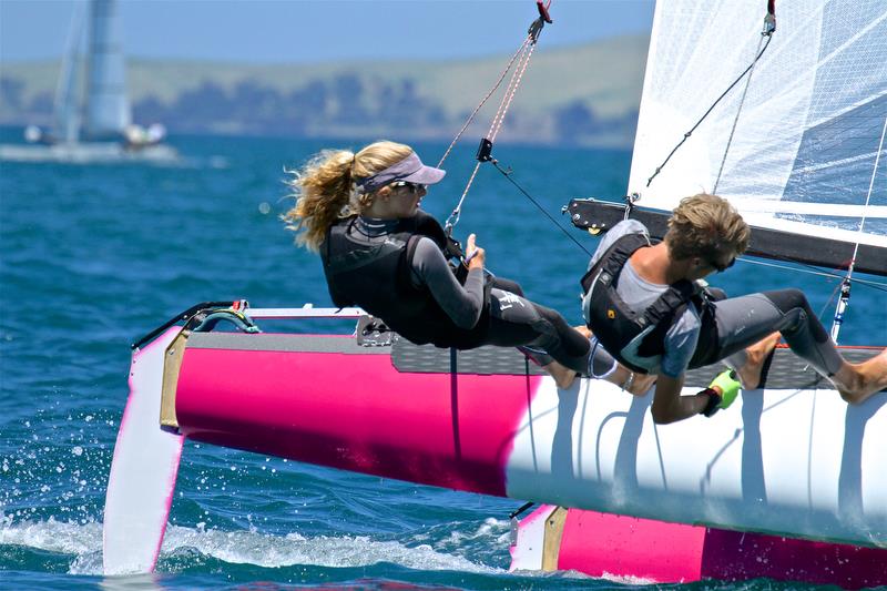 Helena Sanderson and Jack Honey (NZL) - Youth Mixed Race 6 - Day 3 - 2019 Int Tornado Class World Championships presented by Candida. January 7, 2019 - photo © Richard Gladwell