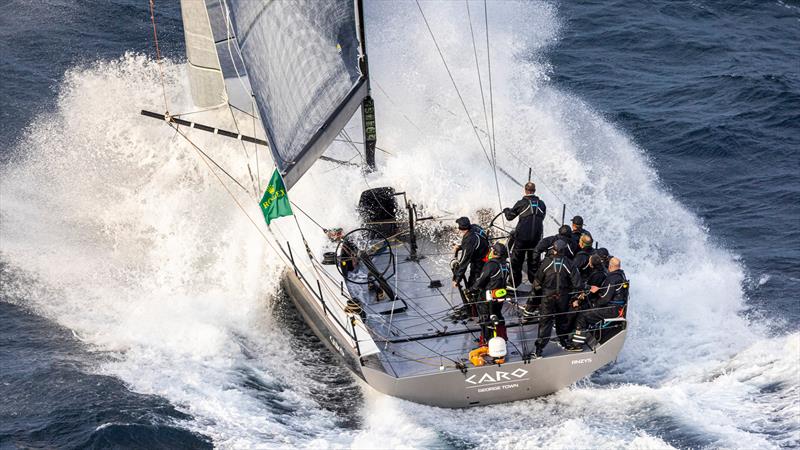 IRC52 Caro in 2022 Rolex Sydney Hobart   photo copyright Carlo Borlenghi taken at Royal New Zealand Yacht Squadron and featuring the TP52 class