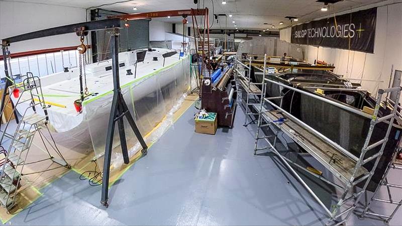 SailGP Technologies 52fter builds in the Top Shed, May 2023  - photo © SailGP Technologies