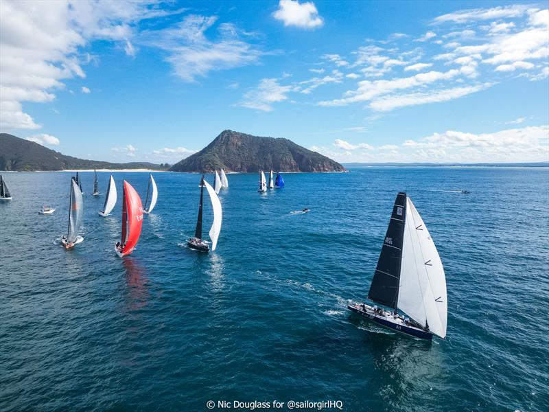 Celestial punching out in the passage race during Pallas Capital Gold Cup Act 3 - photo © Nic Douglass for @sailorgirlHQ