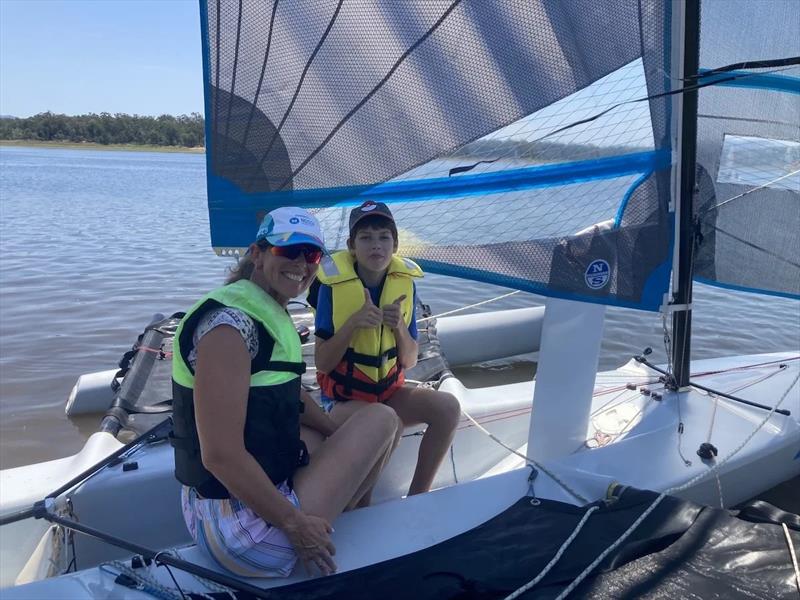 Big Open Day crowds for Lake Samsonvale Water Sports Association photo copyright LSWSA taken at Lake Samsonvale Water Sports Association and featuring the Trimaran class