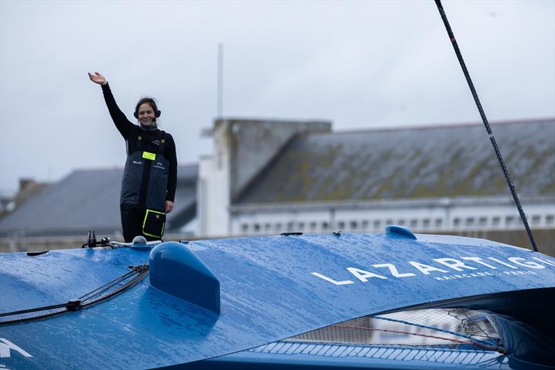 SVR Lazartigue depart for Jules Verne record attempt - November 30, 2024 - photo © Clement Gerbaud