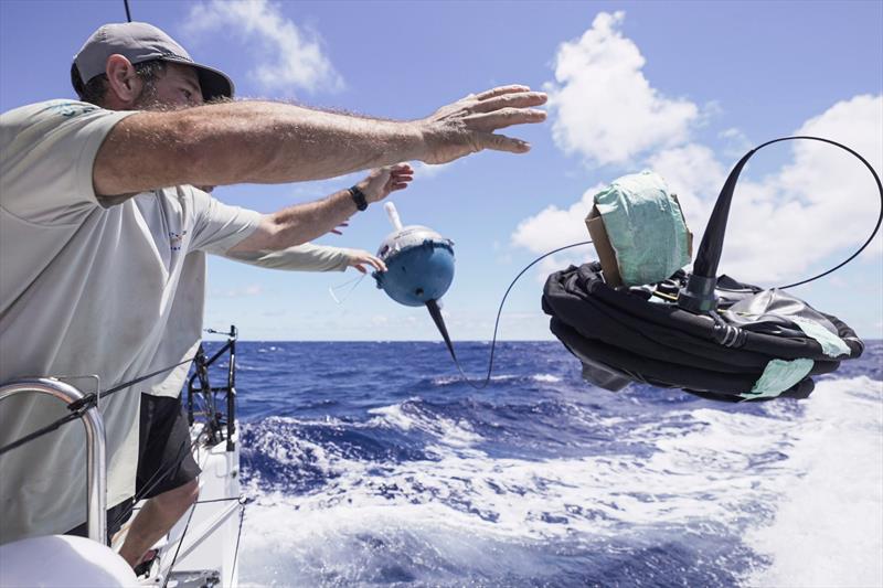 The Ocean Race science programme enables data collection in hard to access parts of the ocean. Photo from The Ocean Race 2023 photo copyright Amory Ross / 11th Hour Racing / The Ocean Race taken at  and featuring the Volvo One-Design class