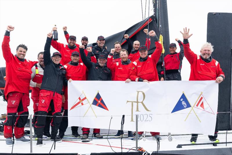 Line Honours for Christian Zugel's Volvo 70 Tschüss 2 (USA) in the Transatlantic Race 2025 photo copyright Lloyd Images / RORC taken at New York Yacht Club and featuring the Volvo 70 class