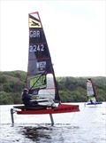 Clem Middle sailing her WASZP © Bala Sailing Club
