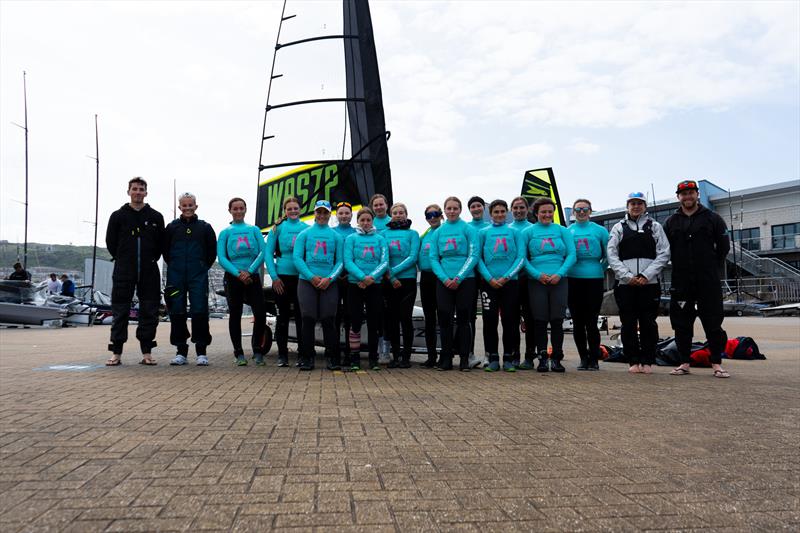 Performance Academy partners with Magenta Foiling Team photo copyright Lotte Johnson / www.lottejohnson.com taken at Andrew Simpson Sailing Centre and featuring the WASZP class