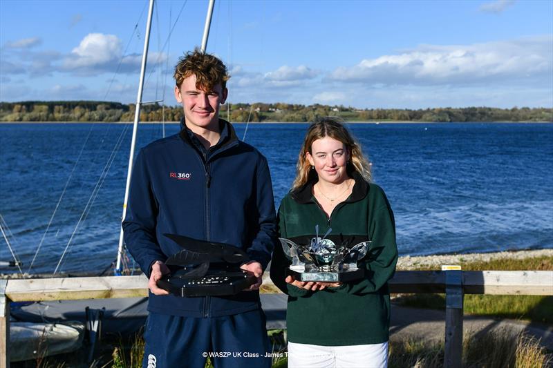 Peter Cope and Katy Jenkins win the titles in the WASZP UK Nationals 2025 at Draycote Water - photo © James Tomlinson Photography