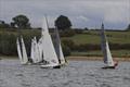 Clementson and Titmus power upwind during the 2025 Wayfarer Inland Championship, supported by Craftinsure © Roger LePla and Liam Wheeler