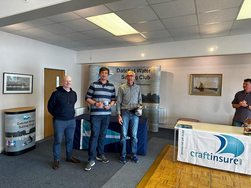 Champions Andrew and Tom Wilson during the prize giving of the Wayfarer Inlands 2024 at Datchet - photo © Nigel O'Donnell