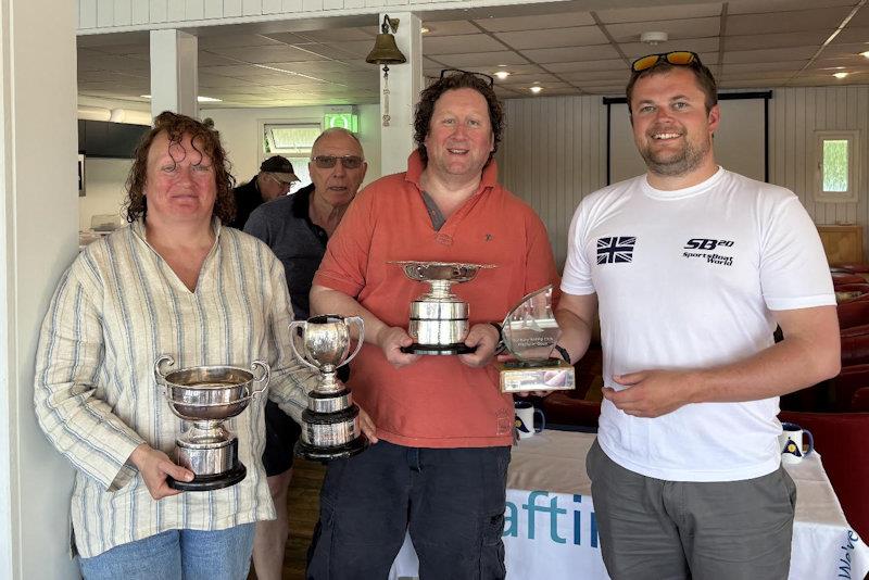 Nigel and Belinda O'Donnell win the Wayfarer Westerns and Craftinsure National Circuit event at Banbury photo copyright Matt Swanwick taken at Banbury Sailing Club and featuring the Wayfarer class