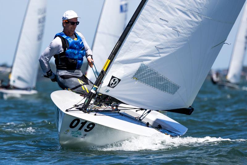 Ovington-build International OK Dinghy during the 2024 World Championship in Brisbane - photo © Robert Deaves