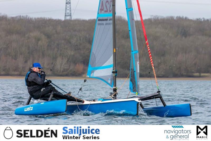 Selden Sailjuice Winter Series Grafham Grand Prix photo copyright Tim Olin / www.olinphoto.co.uk taken at Grafham Water Sailing Club and featuring the Weta class