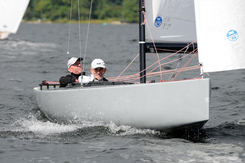 A modern design of Windermere 17ft Yacht racing in the Lake District photo copyright David Hickes / Hickespixonline taken at Royal Windermere Yacht Club and featuring the Windermere 17ft Yacht class