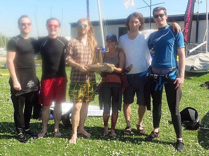 Oxford with their trophy after winning the Windsurfing Varsity Match - photo © Anthony Butler