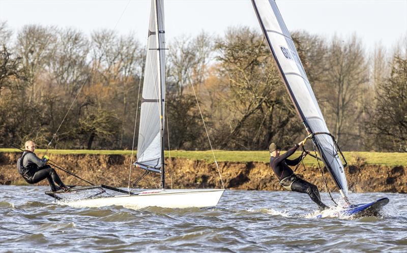 Gerry Ball windsurf winner and Jamie Mawson 3rd overal at the Notts County Cooler - photo © David Eberlin