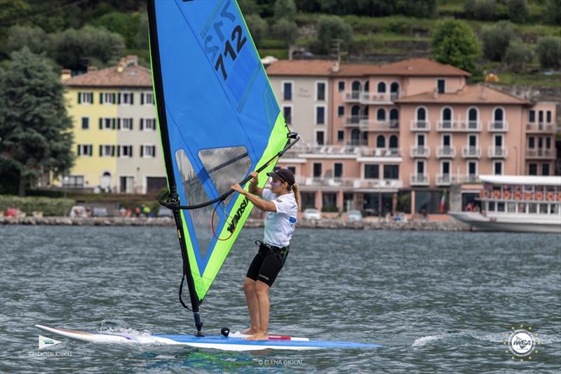 European Windsurfer Championships day 1 photo copyright Elena Giolai taken at Circolo Surf Torbole and featuring the Windsurfing class