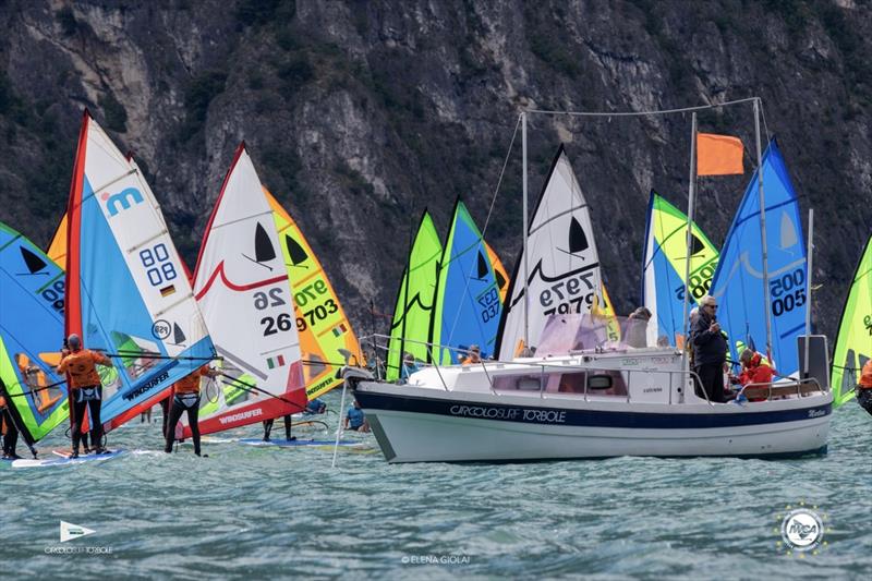 European Windsurfer Championships 2024 photo copyright Elena Giolai taken at Circolo Surf Torbole and featuring the Windsurfing class