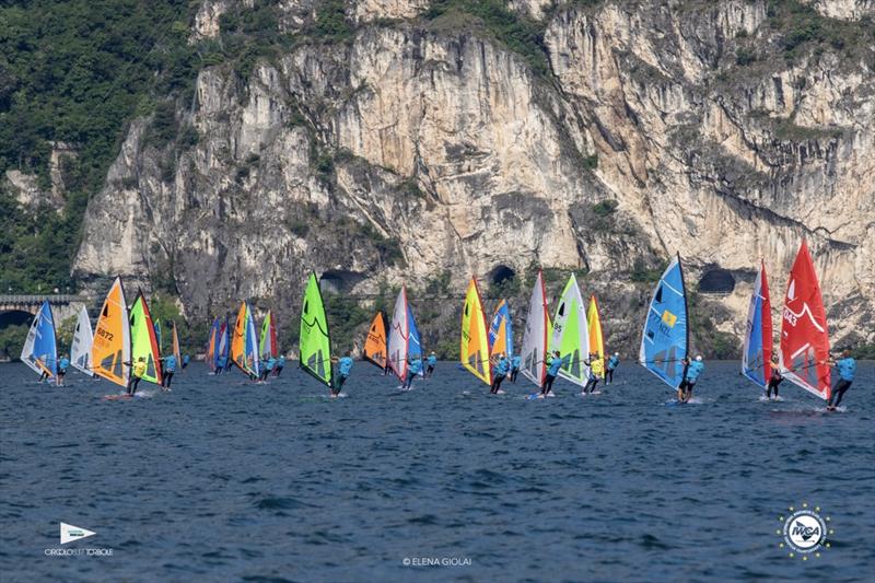 European Windsurfer Championships 2024 final day photo copyright Elena Giolai taken at Circolo Surf Torbole and featuring the Windsurfing class