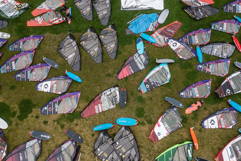 2024 IFCA Grand Slam Fin Slalom Worlds at Hvide Sande, Denmark photo copyright @ilostawavein79 and @jcwindsurf taken at  and featuring the Windsurfing class