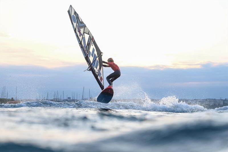 Leander Halm is improving rapidly in Tow-In - 2024 Freestyle Pro Tour Geneva day 2 photo copyright PROtography Official taken at  and featuring the Windsurfing class