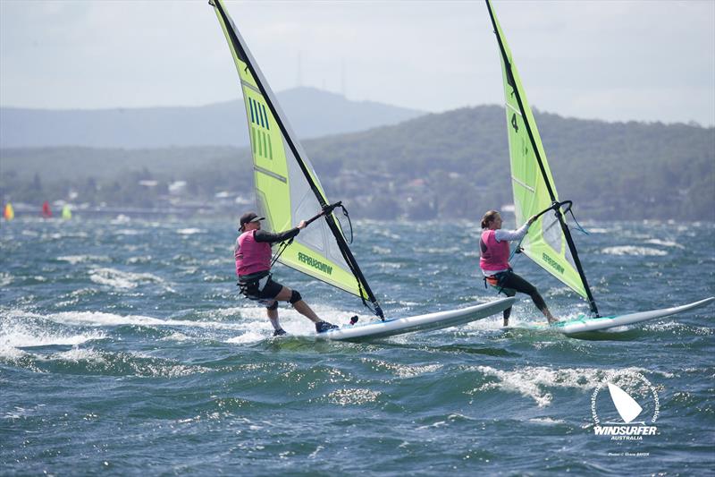 Vaikobi Windsurfer Class Australian National Championships day 3 photo copyright Shane Baker taken at Toronto Amateur Sailing Club and featuring the Windsurfing class