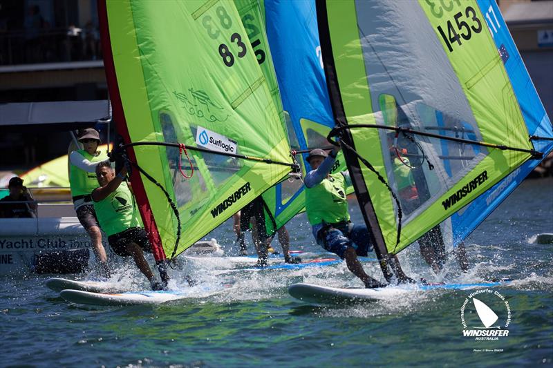 Vaikobi Windsurfer Class Australian National Championships day 4 photo copyright Shane Baker taken at Toronto Amateur Sailing Club and featuring the Windsurfing class