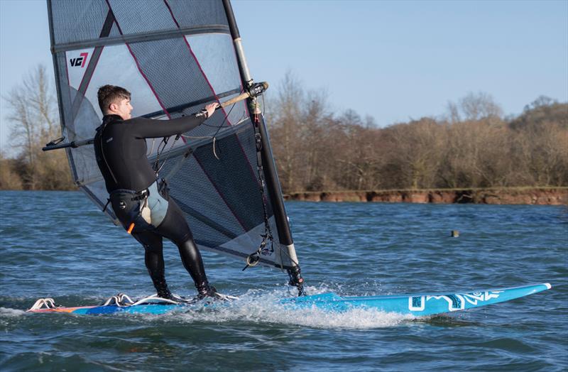 Sam Birch, winner of the windsurfers in the 2025 Notts County Cooler - photo © David Eberlin