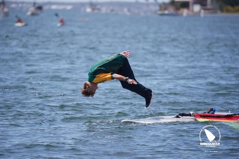 Vaikobi Windsurfer Class Australian National Championships day 5 photo copyright Shane Baker taken at Toronto Amateur Sailing Club and featuring the Windsurfing class