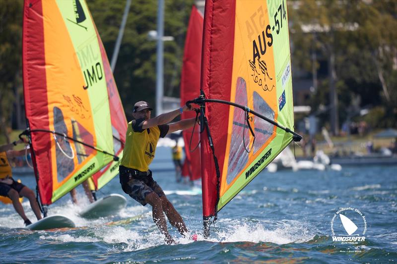 Vaikobi Windsurfer Class Australian National Championships day 5 photo copyright Shane Baker taken at Toronto Amateur Sailing Club and featuring the Windsurfing class