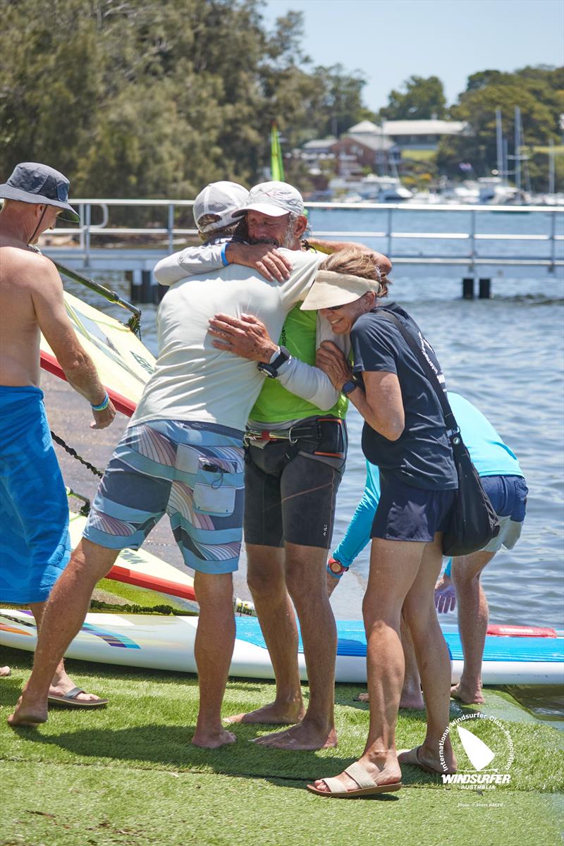 Andrew Dolly Divola at 2025 Vaikobi Windsurfer Class Australian Nationals photo copyright Shane Baker taken at Toronto Amateur Sailing Club and featuring the Windsurfing class