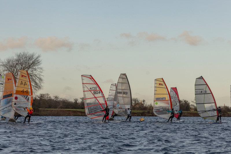 Start of windsurf race at Notts County Sailing Club County Cooler photo copyright David Eberlin taken at Notts County Sailing Club and featuring the Windsurfing class