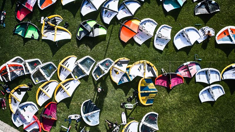 Butterflies on the lawn at Univela Campione - 2023 Pascucci WingFoil Racing World Cup Campione del Garda, Day 3 photo copyright IWSA media / Robert Hajduk taken at Campione Univela and featuring the Wing Foil class