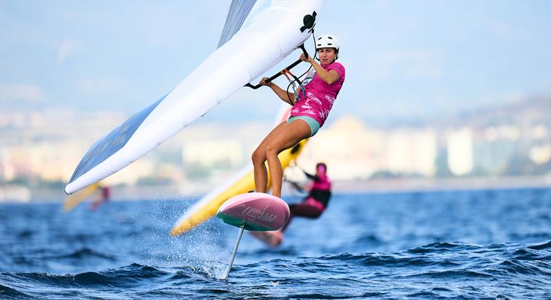 2024 Wingfoil Racing World Cup - Kluszczynska sits in 2nd at the end of the first day photo copyright IWSA media / Robert Hajduk taken at  and featuring the Wing Foil class